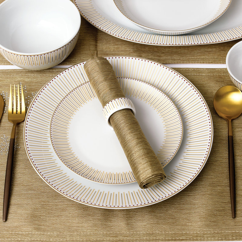 Waterside 50pc Gold Radiance Combo Dinner Set