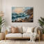 Art mural gris en métal Coastal Seaside Escape-423077230