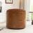 Wooden Vegan Leather Upholstered  Armchair  Swivel Barrel Chair-113403011