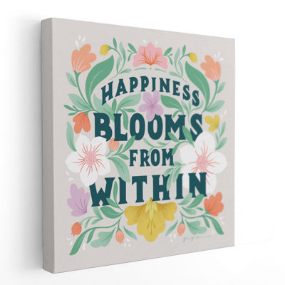 «Happiness Blooms II», reproduction d'art sur toile