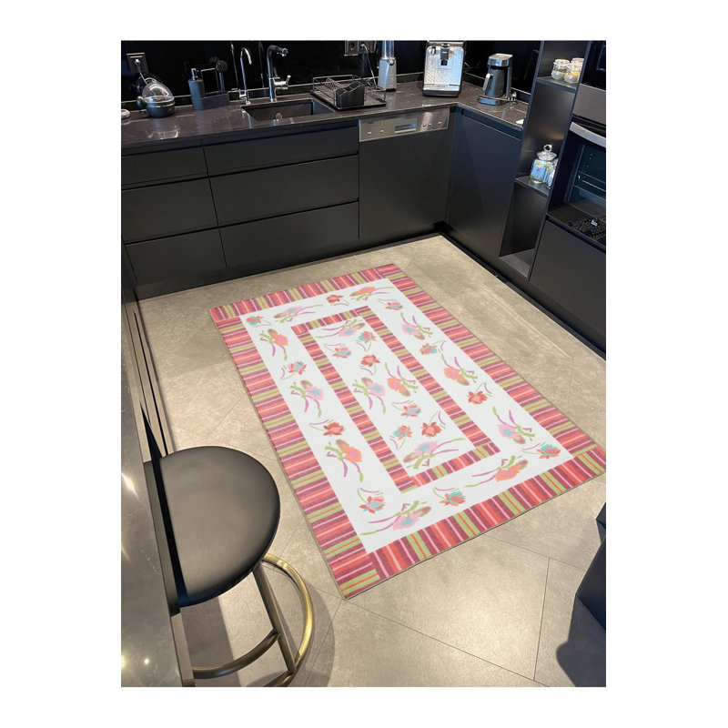 Tapis tissé à motifs géométriques modernes Modern, Sous-tapis rectangulaire 2 pi 4 po x 3 pi 11 po