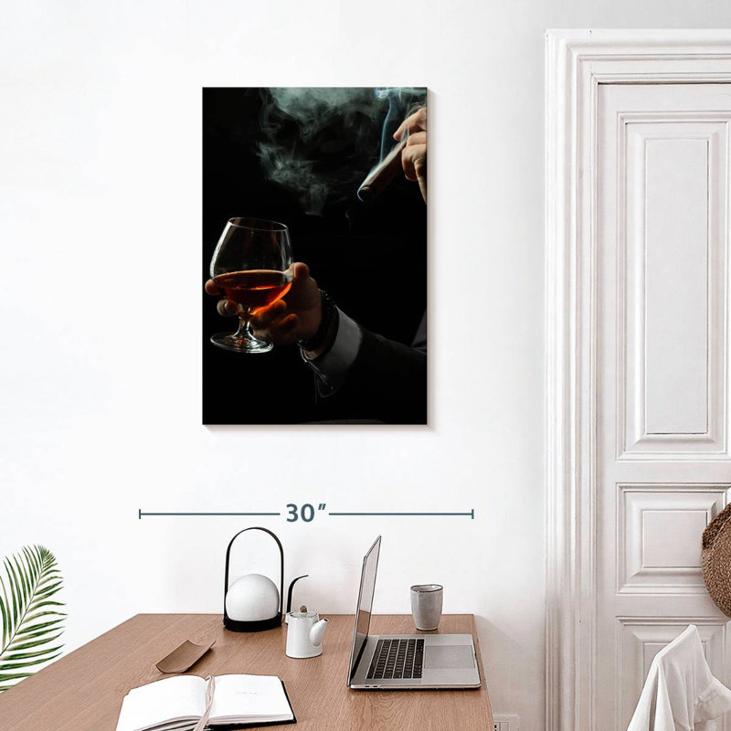 Yarlin Brandy And Cigar Duo, 30" H x 20" W