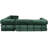 Boneless 116'' L-Shaped Modular Corduroy Sofa Bed, Convertible Sleeper Compression Sofa for Living Rooms-114222640
