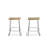 Modern Brown 25-Inch Compact Backless Counter Stool with Footrest-19577978-46499437