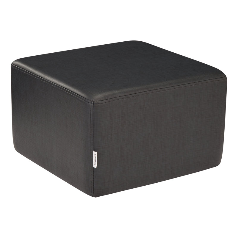 Tabouret à cubes structurés de Learniture, H 12 po x l 18 po x P 18 po, Non, Bleu marine hachuré