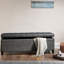 Banc de rangement à fermeture douce pour couvertures - l 49 po x P 19,11 po anthracite avec mécanisme et espace intérieur-737632484