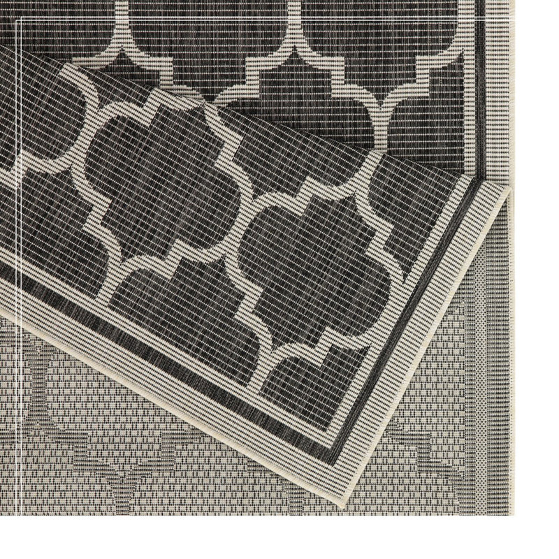 Anthracite 7 Ft. 10 In. X 10 Ft. 3 In. Indoor/Outdoor Area Rug, Tapis de couloir 2 pi 7 po x 7 pi 3 po