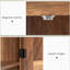 Armoire de cuisine, armoire avec tablettes réglables