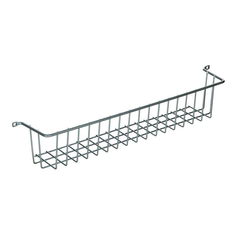 More Inside Wall Mountable Wire Basket, 2.5" H x 14" W x 2.5" D