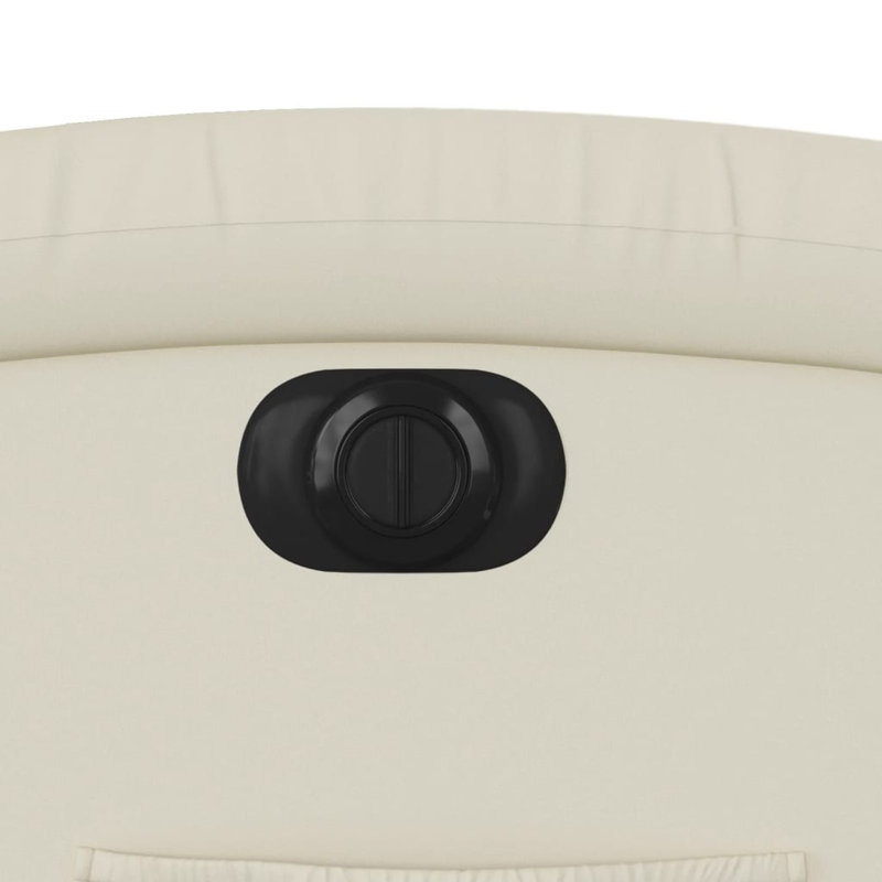 Faux Leather Massage Chair, Cream Faux Leather