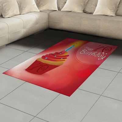 Tapis de zone rouge anniversaire 70th