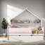 Lits avec rangement, lit de jour simple en bois aggloméré, maison pour enfants moderne-1211782711