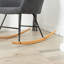 Katniss 58" W Fabric Seat Rocking Chair