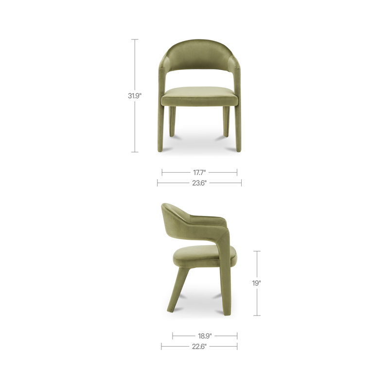 Martens Upholstered Armchair, Green