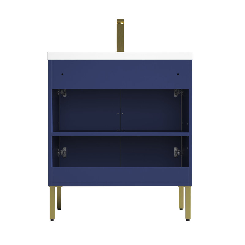 30'' Single Bathroom Vanity with Acrylic Top