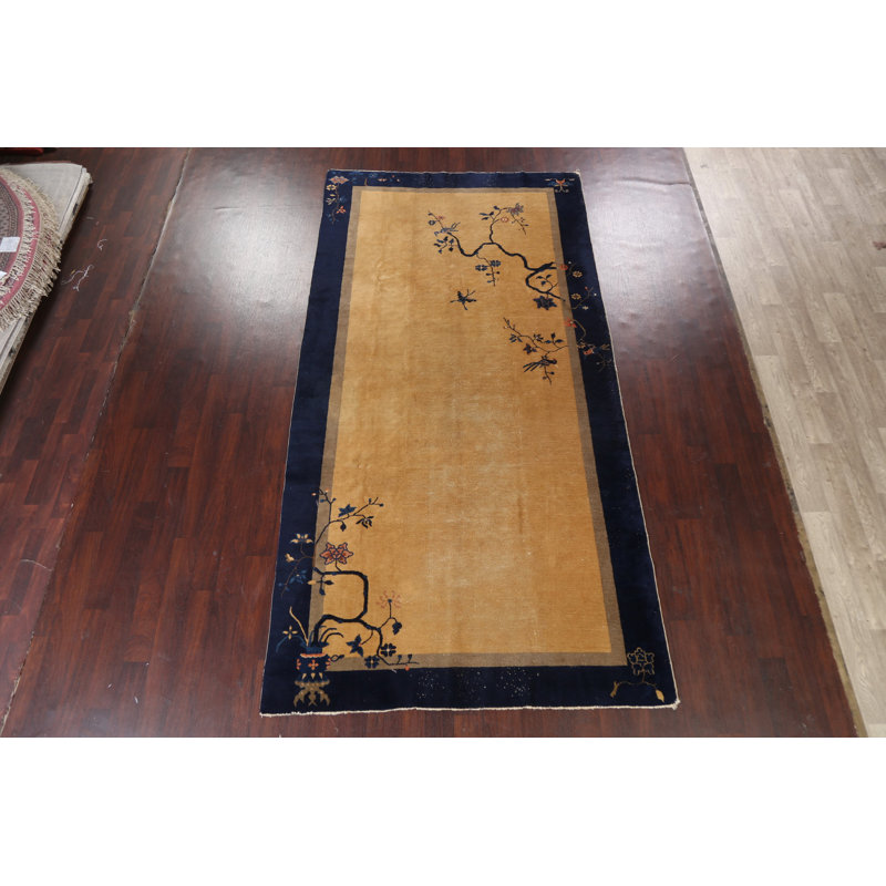 Tapis oriental antique Pékin noué à la main 6 x 12