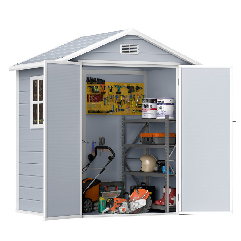Resin Storage Shed, 82.7" H x 71.7" W x 52.7" D