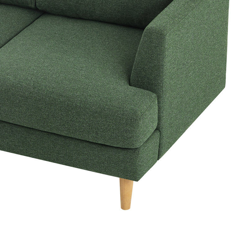 Yannel Upholstered 56'' Loveseat, Green