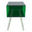Table d'appoint en acrylique transparent avec tablette de rangement ouverte-1526760258