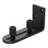 LAZ Black Steel Guide Barn Door Guide Wall Guide With Bottom Adjustable Roller