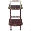 Chariot de service à 2 tablettes Merlot and Brass