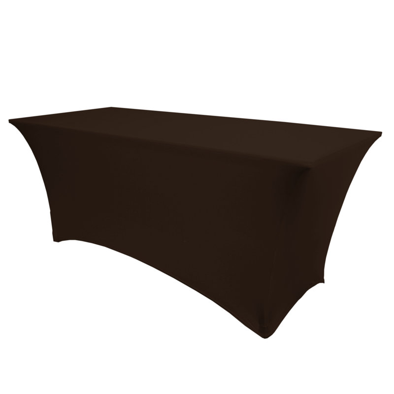 Ultimate Textile Rectangular Tables- 36" H, 10, Chocolate, 60" x 24"