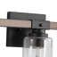 Lampe murale en fer 3 lumières noir mat à intensité variable en fer-319500118