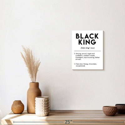 «Black King», définition sur toile