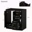 Ensemble de meuble-lavabo 30 po avec lavabo en céramique, armoire de rangement en bois massif, ensemble de meuble-lavabo autoportant avec 3 tiroirs et portes à fermeture douce-118592886