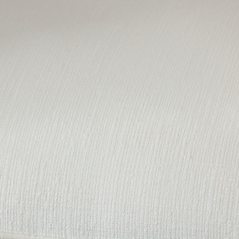 Ensemble de (2) chaises de salle à manger Avery en tissu performance blanc brume avec pieds en métal noir, Blanc