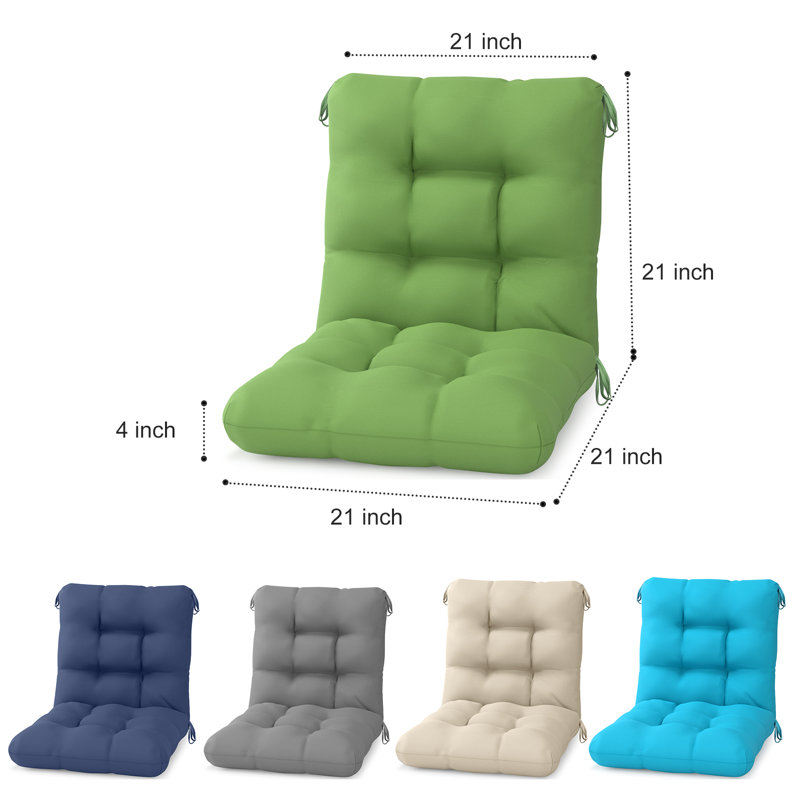 Coussin de siège / dossier 1 pièce Winston Porter, Vert