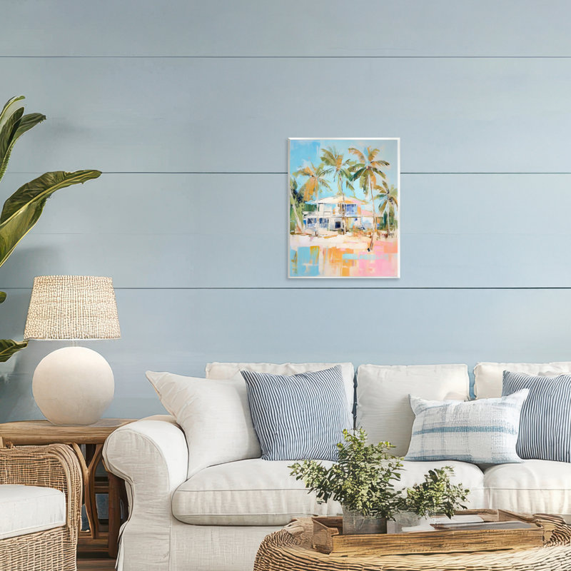 Plaque murale abstraite style tropical, design par LSR Design Studio