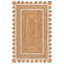 Tapis d'intérieur en jute tissé à la main Natural Fiber-432367317-419024366