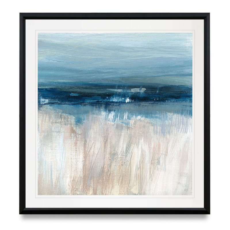 On the Severn II - reproduction d'art, H 30,5 po x l 30,5 po x P 1,5 po, Cadre plastique noir
