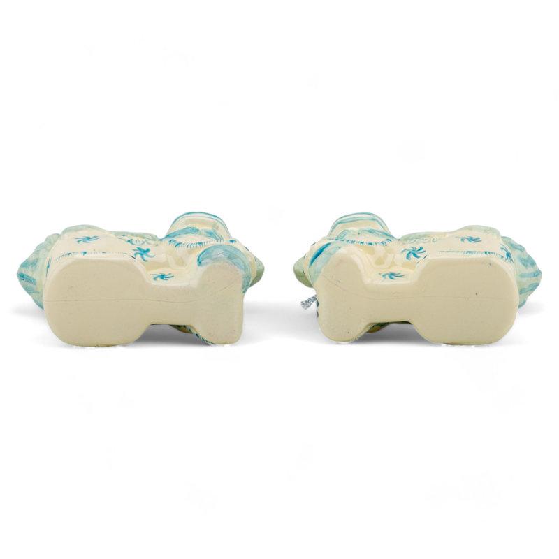 Pair of Foo Dogs Glass Ornament