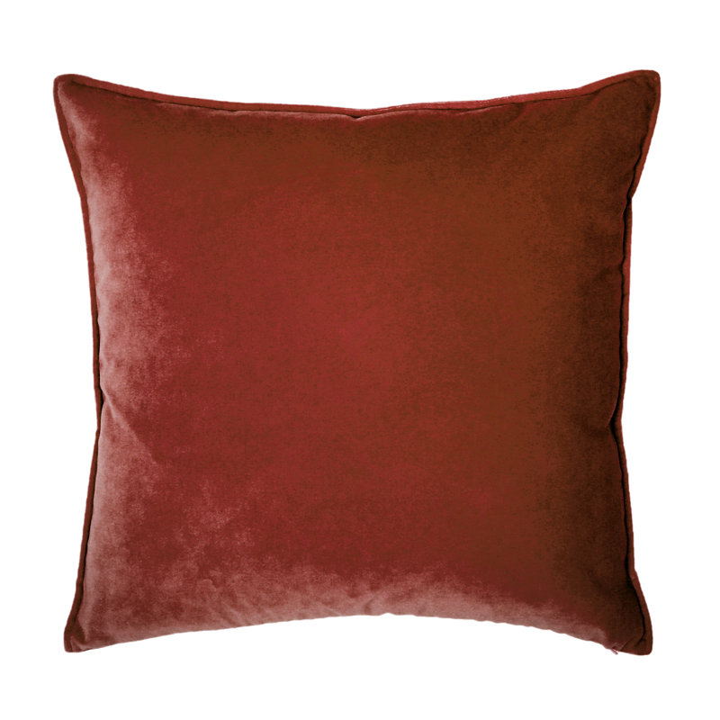 Franklin Washable Velvet Square Pillow Cover & Insert , Meteore, 22"H x 22"W