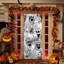 Décoration d'Halloween porte de squelette 3D, scène de maison hantée effrayante pour fête, garage, fenêtre et décoration murale