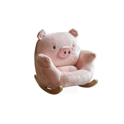Cute Piggy Rocker Metal Rocking Chair