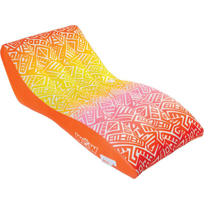 Chaise longue de piscine gonflable ergonomique avec porte-gobelet Sun Geo
