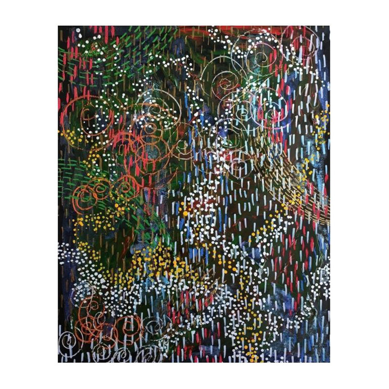 En route vers | Technique mixte sur papier | Par Namrata Dey