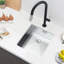 Évier de cuisine en acier inoxydable de calibre 18 T304 sous comptoir Topcraft, évier de cuisine à simple cuve 18 po x 17 po x 8 po, évier sous-comptoir pour cuisine-89500270