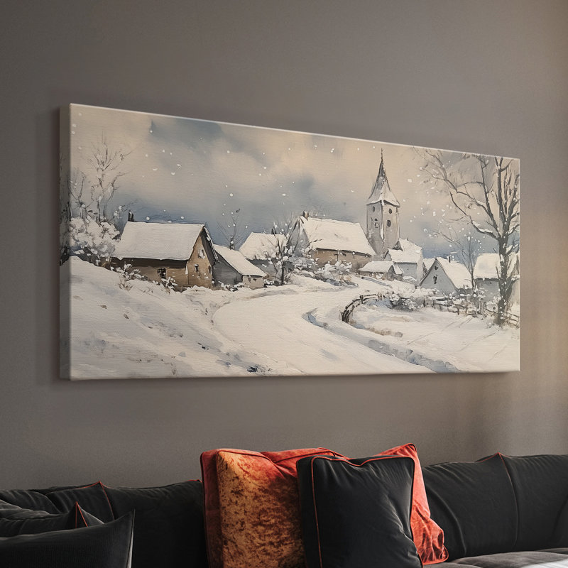 Série paysage - CL XXII - Toile tendue avec châssis - Prêt à accrocher, H 24 po x l 48 po