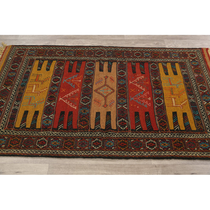One-of-a-Kind 3'3'' X 5'10'' New Age Wool Area Rug in