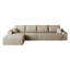 Canapé modulaire Cloud avec méridienne modulaire en L et sièges en velours côtelé moelleux sans assemblage-1518264482-1518264483-1518264494