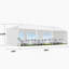 10X30' Waterproof PE Cloth Outdoor Gazebo With 5 Removable Sidewalls For Weddings And Parties