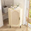 Armoire d'angle en rotin 15,75 "avec 2 tablettes réglables