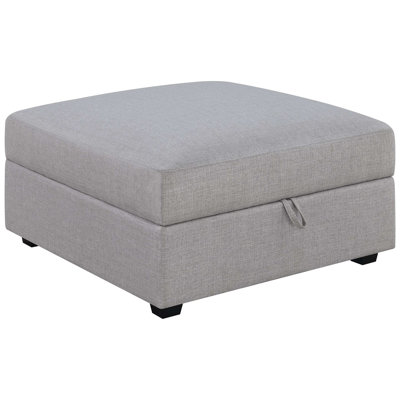 Square Upholstered Storage Ottoman
