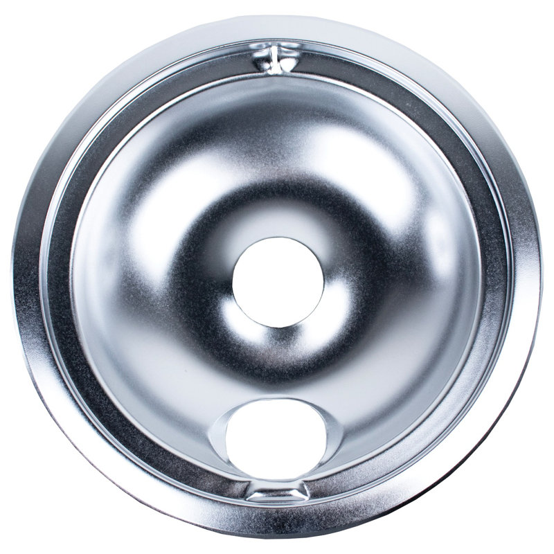 Certified Appliances Universal Range Drip Pan, Silver, 2.8" H x 10" W x 10.1" D