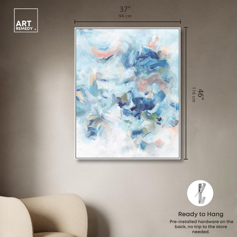 «Color and Atmosphere Wall Decor», reproduction d'art sur toile par Art Remedy, H 20 po x l 24 po, Cadre doré