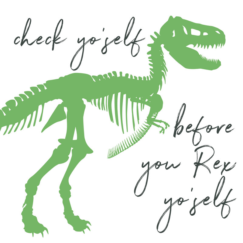 Check Yo Self - Wrapped Canvas Print, 76cm H x 76cm W